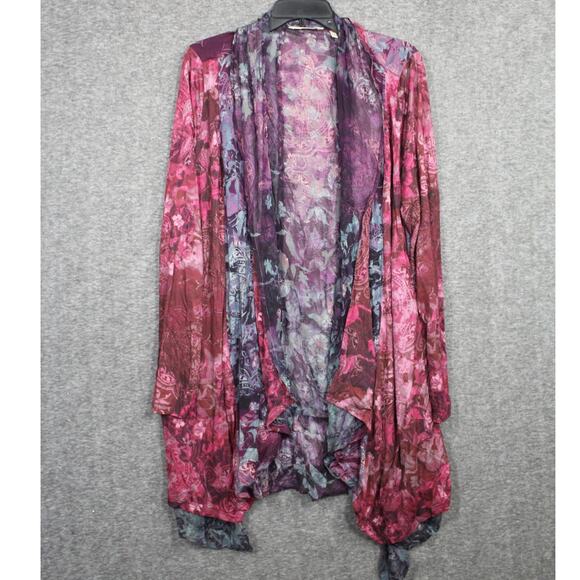SOFT SURROUNDINGS Ballia Soft Stretch Jacket Top Purple Size XL - Picture 1 of 5